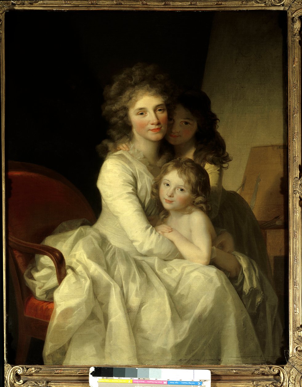 Sophie Müller und ihre zwei Töchter. Gemälde von Johann Friedrich August Tischbein (1750-1812) um 1792 Paris, Museum für dekorative Künste von Johann Friedrich August Tischbein