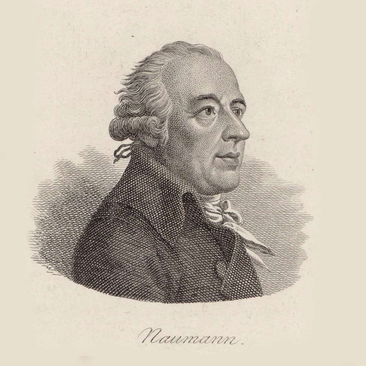Porträt des Komponisten Johann Gottlieb Naumann von Johann Friedrich Bolt