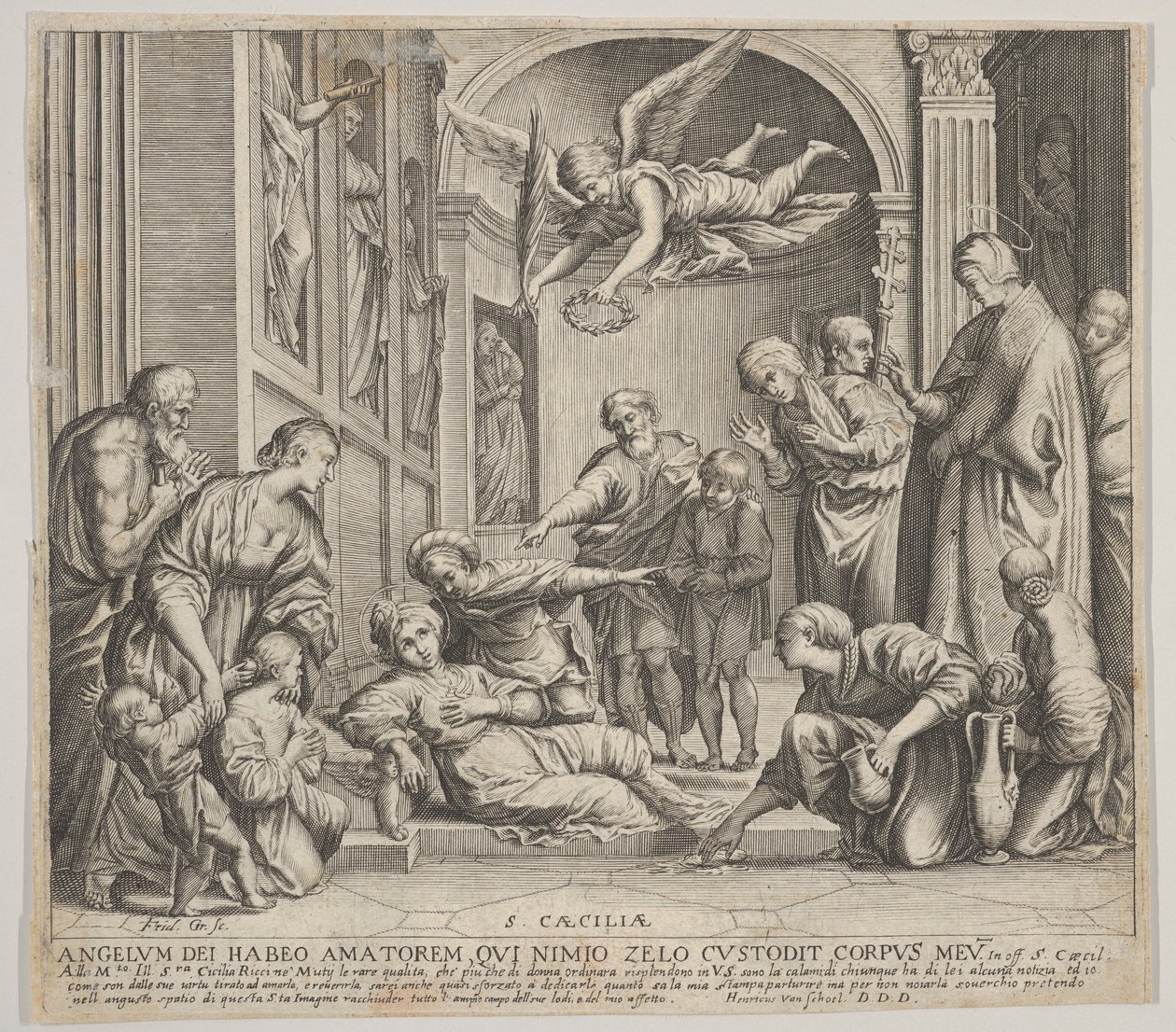 Der Tod der Heiligen Cäcilia, ca. 1640-60 von Johann Friedrich Greuter