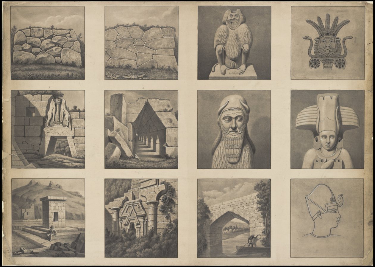 Eine Sammlung von Waldecks Originalkunstwerken aus Mesoamerika, Box 20 von 22 von Johann Friedrich Maximilian von Waldeck