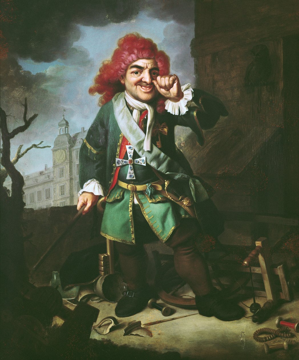 Porträt von Clemens Perkeo, Narr am Hof von Heidelberg von Johann Georg Dathan
