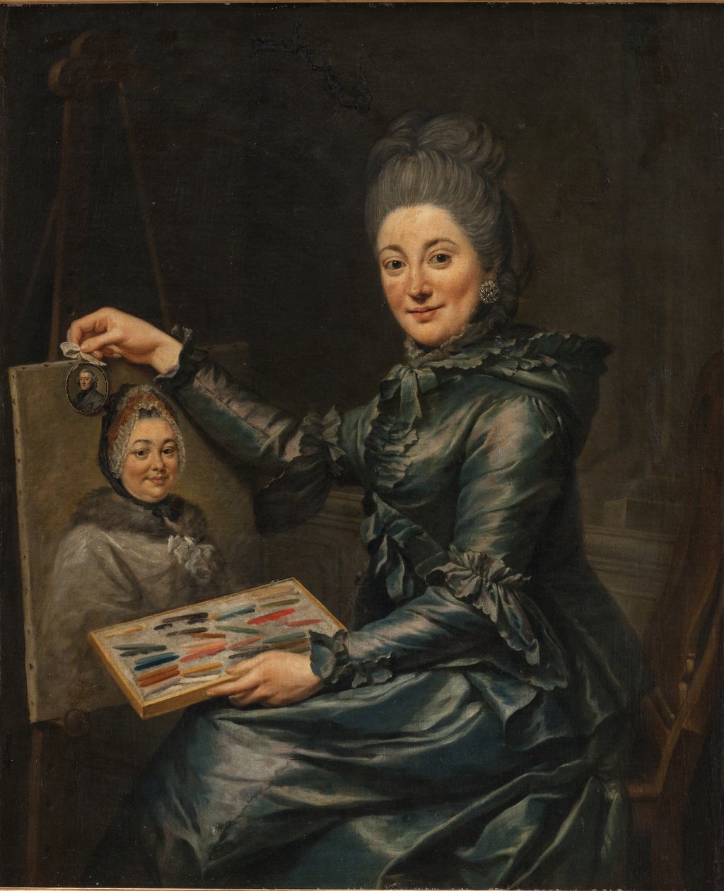 Porträt der Tochter des Künstlers Elisabeth, verheiratet Lampe von Johann Georg Ziesenis