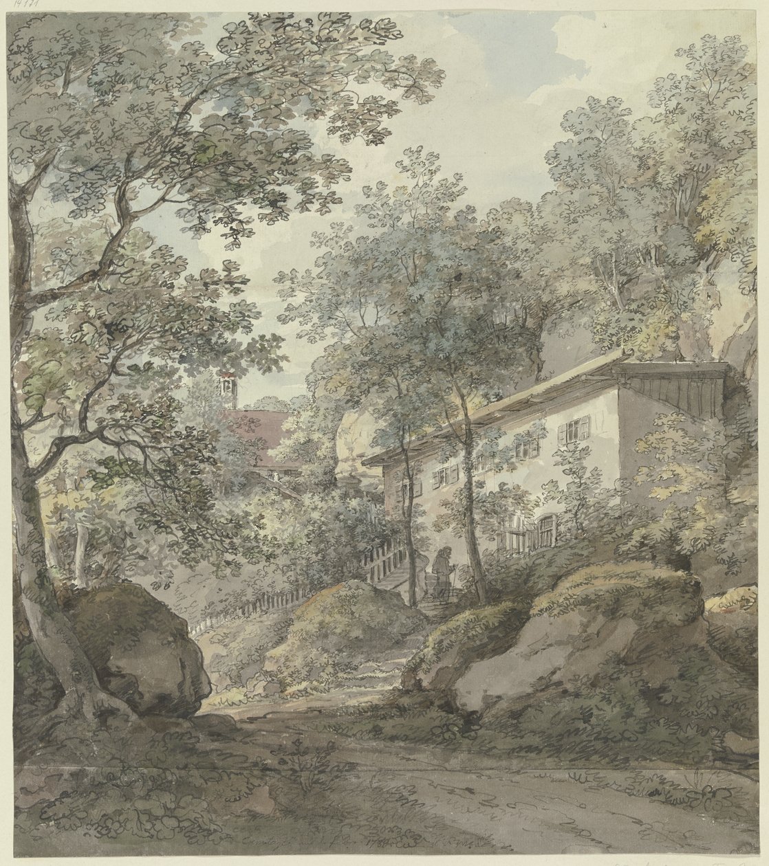 Architektonische Studie von Johann Georg von Dillis