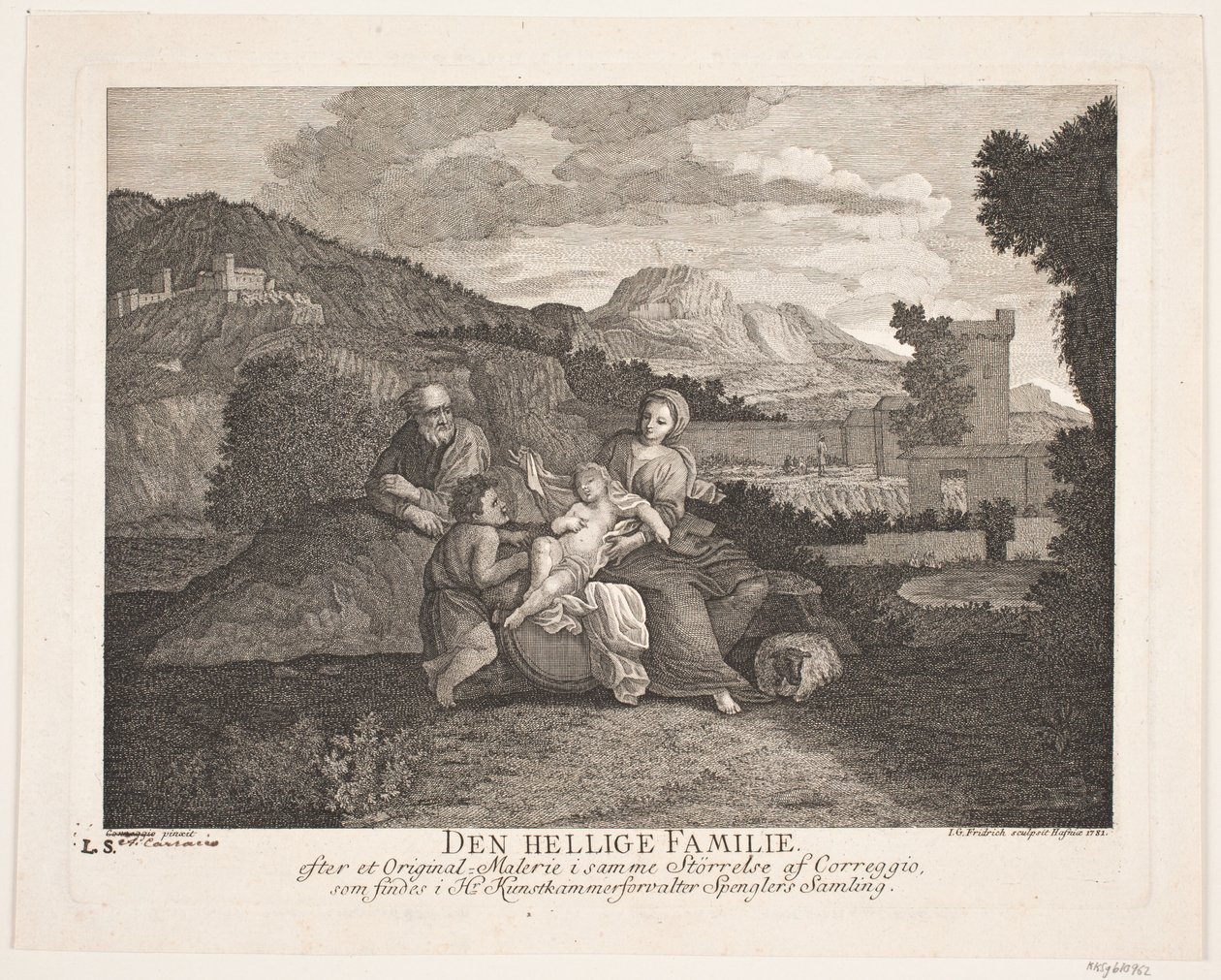 Die heilige Familie von Johann Gottlieb Friedrich