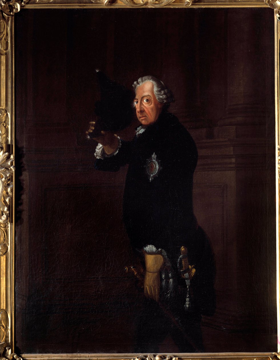 Porträt von Friedrich II., genannt Friedrich der Große, König von Preußen (1712-1786) von Johann Heinrich Francke