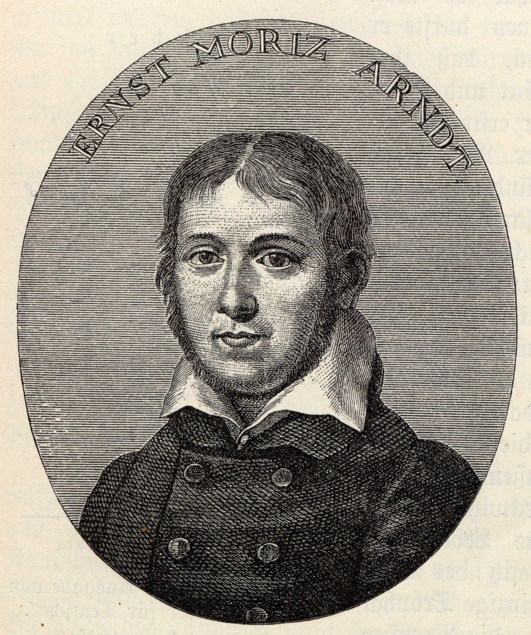 Porträt von Ernst Moritz Arndt 1769-1860 von Johann Heinrich Lips