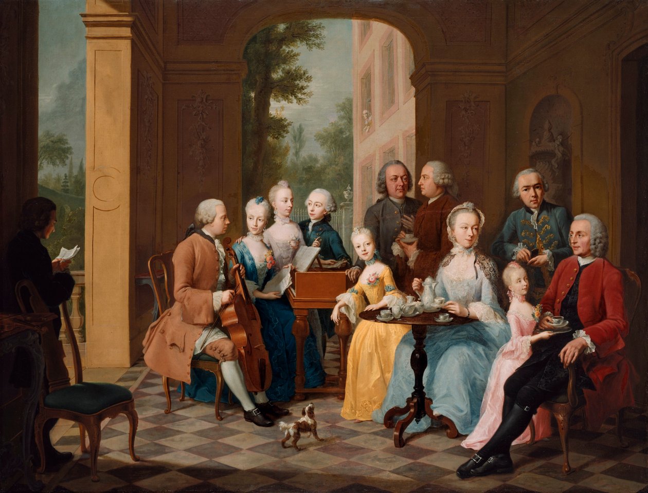 Familie Timmermann, von Johann Heinrich Tischbein der Ältere von Johann Heinrich Tischbein