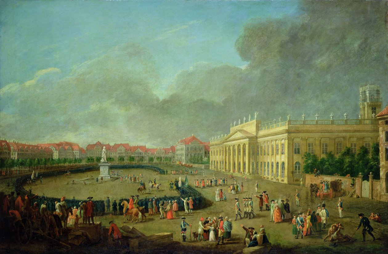 Die Einweihung des Denkmals für Friedrich II. in Kassel von Johann Heinrich Tischbein