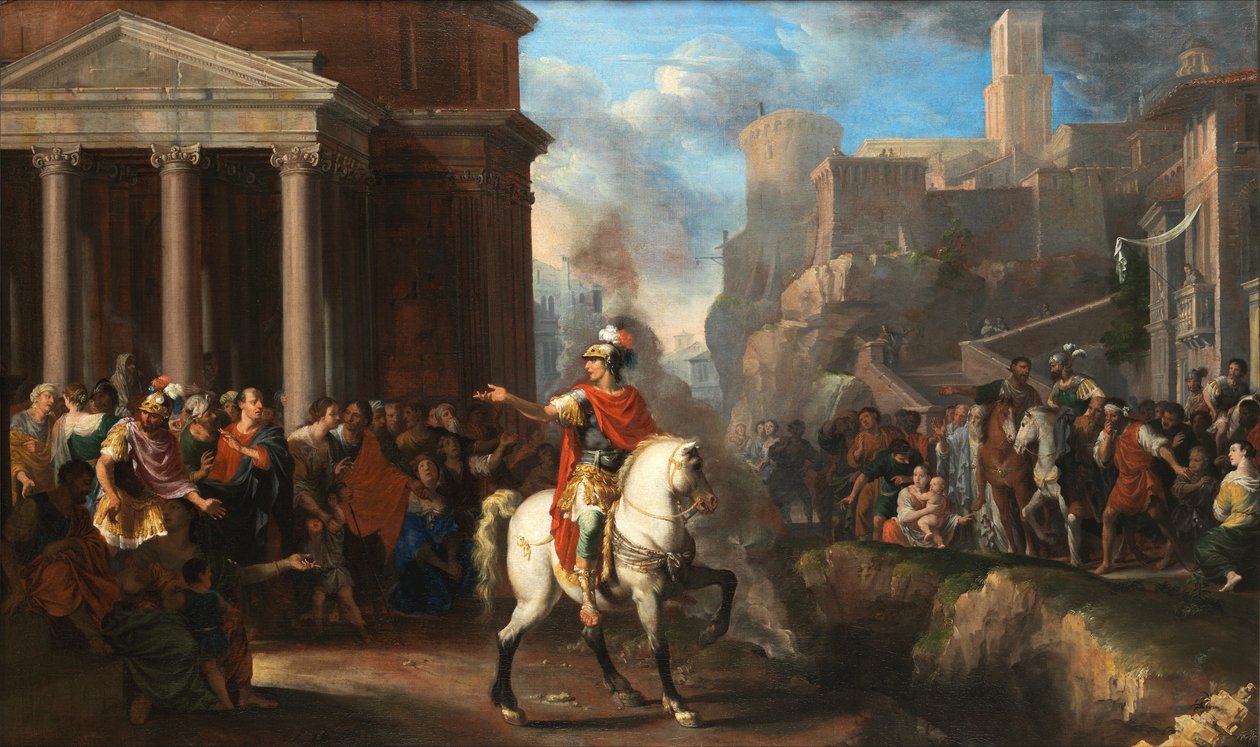 Marcus Curtius stürzt sich in den Abgrund von Johann Heiss