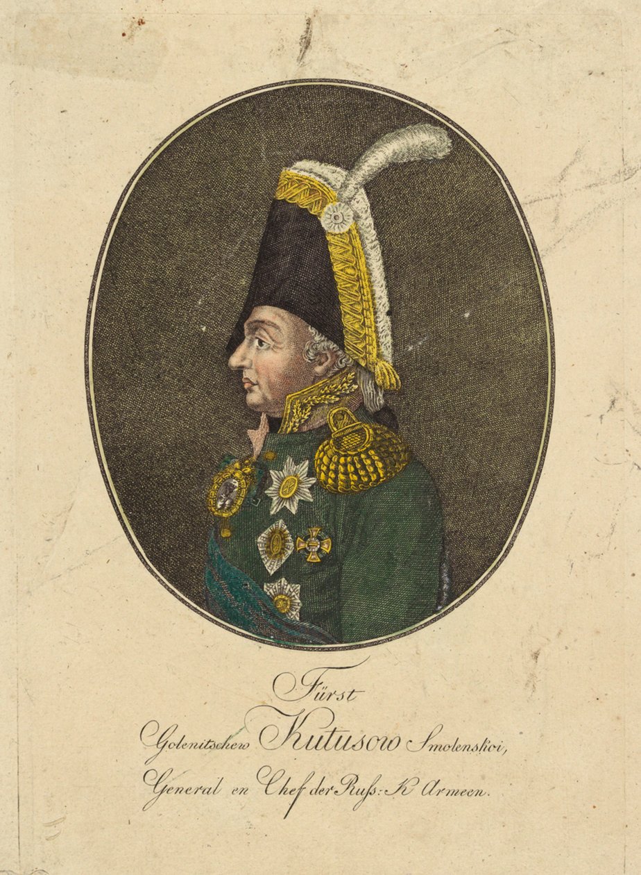 Porträt von Feldmarschall Fürst Michail Kutusow von Johann Hieronymus Loeschenkohl