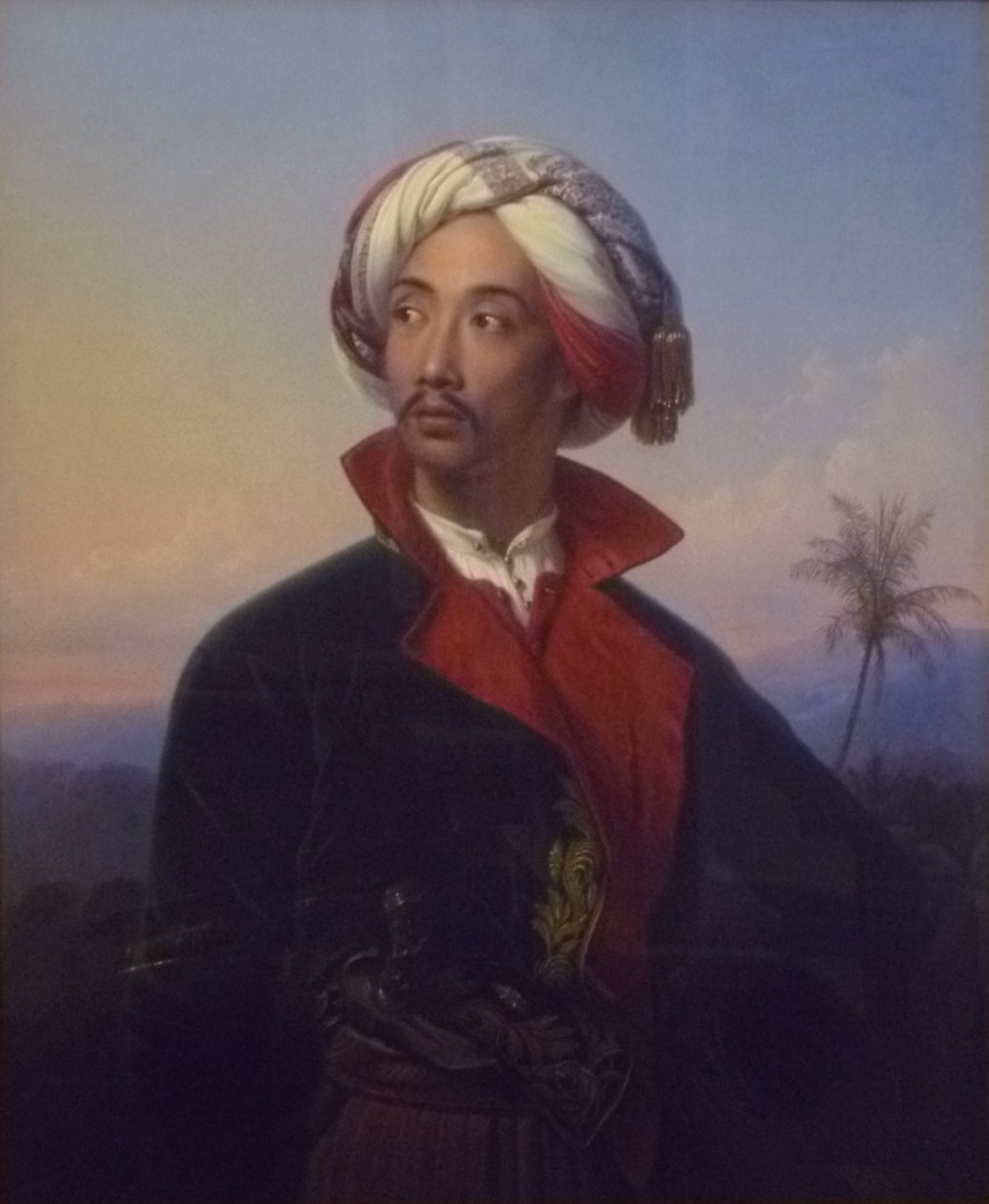 Porträt von Prinz Raden Saleh Syarif Bustaman (1811-1880) von Johann Karl Bähr