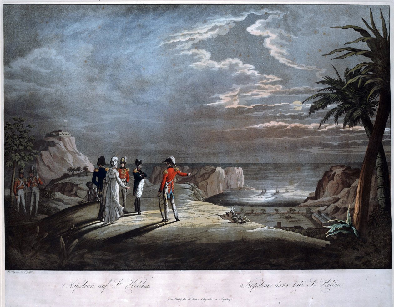 Napoleon Bonaparte auf der Insel St. Helena von Johann Lorenz Rugendas