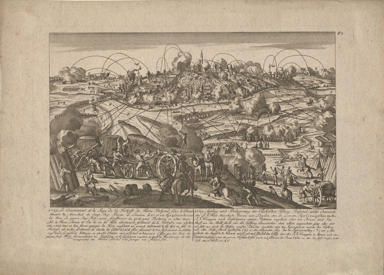 Die Eroberung von Belgrad am 8. Oktober 1789 von Johann Martin Will