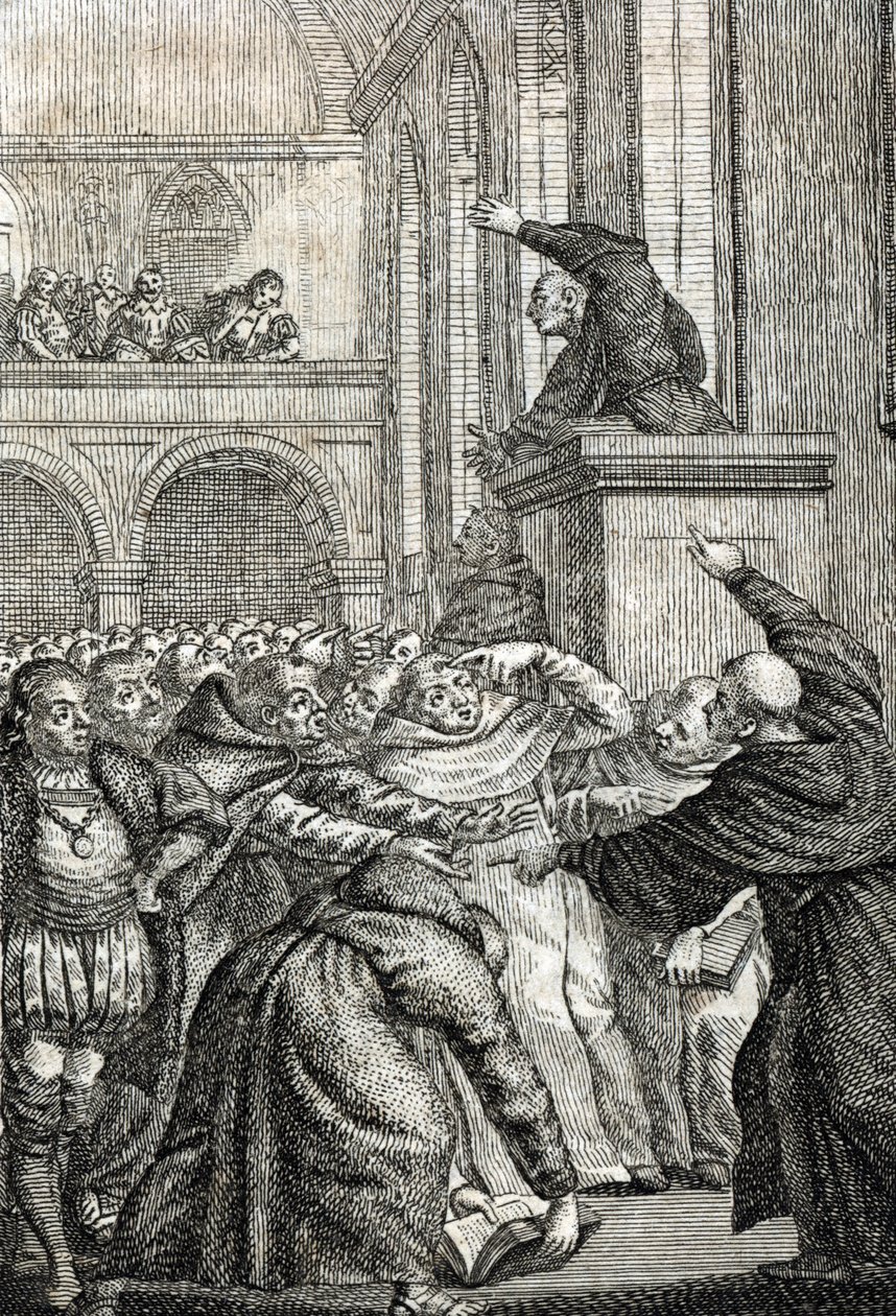 Gründung der Karls-Universität in Prag 1348 (Gravur von Johann Michael Mettenleiter) von Johann Michael Mettenleiter