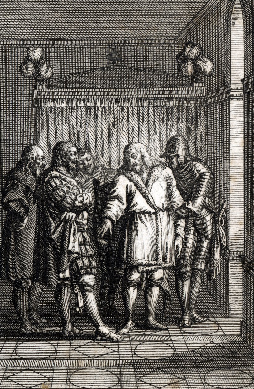 Kaiser Rudolf I. von Habsburg entscheidet sich für seine letzte Reise nach Speyer von Johann Michael Mettenleiter