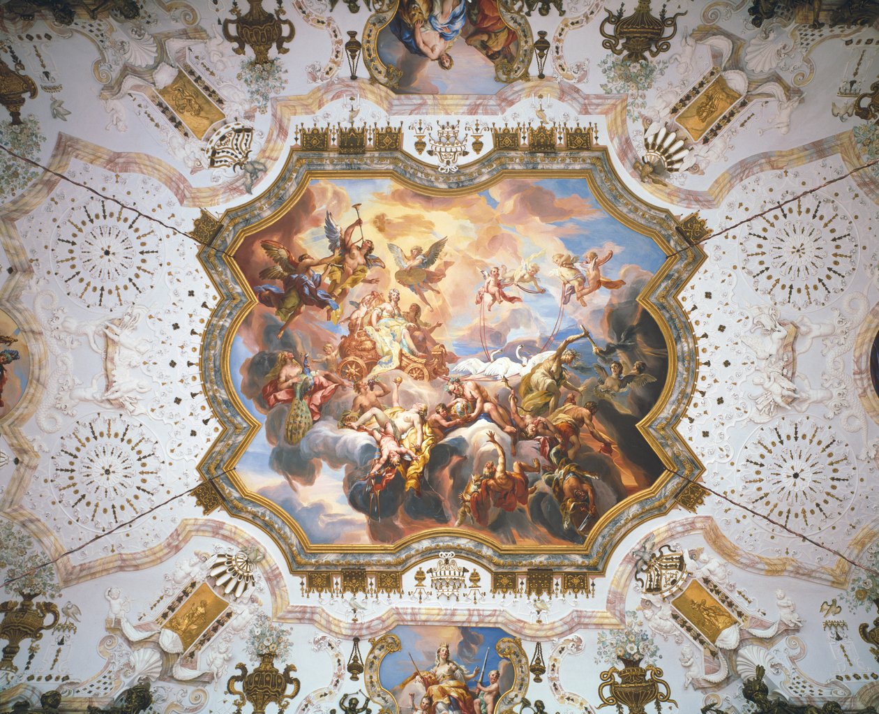 Weisheit und gutes Gewissen triumphieren über das Laster von Johann Michael Rottmayr