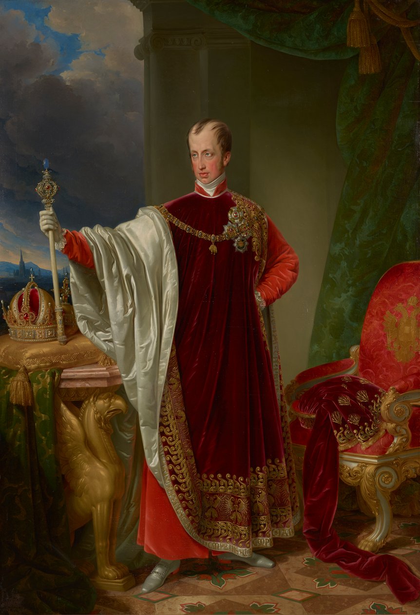 Kaiser Ferdinand im Ornat des Ordens des goldenen Vlies von Johann Nepomuk Ender