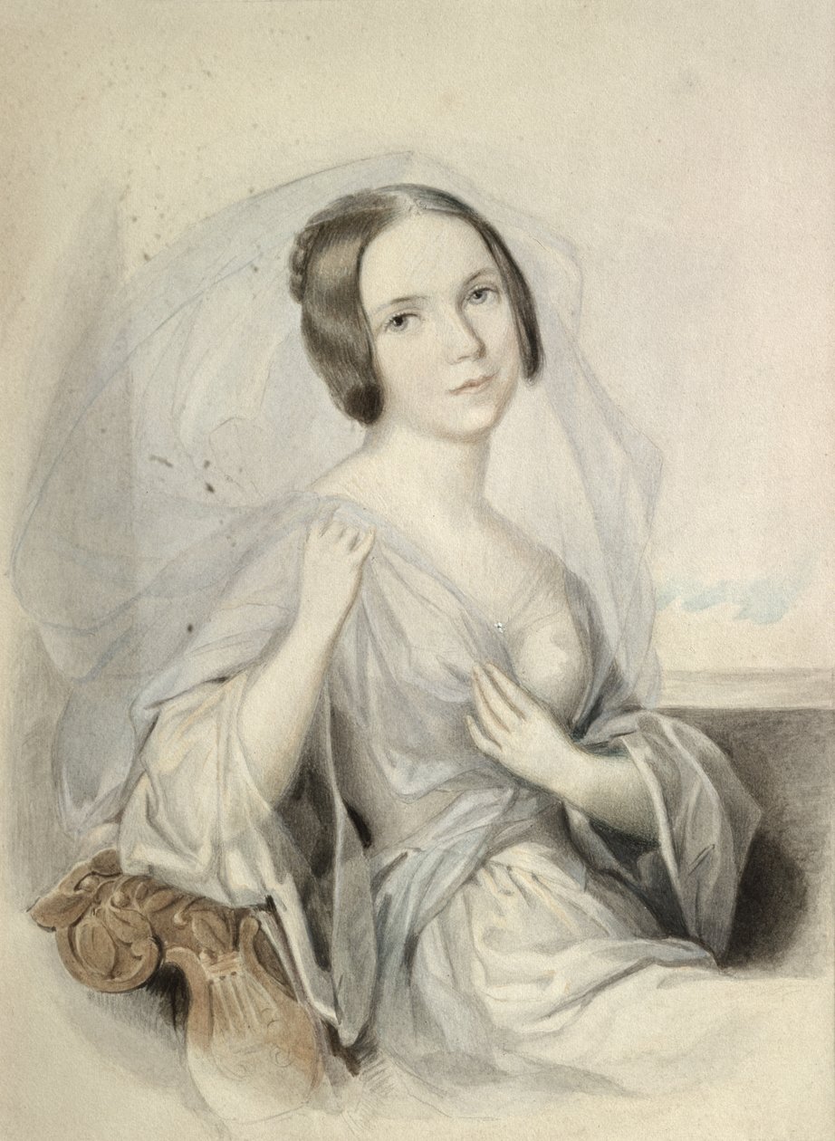 Porträt von Henriette Gertrude Sontag (1806-54) von Johann Nepomuk Ender