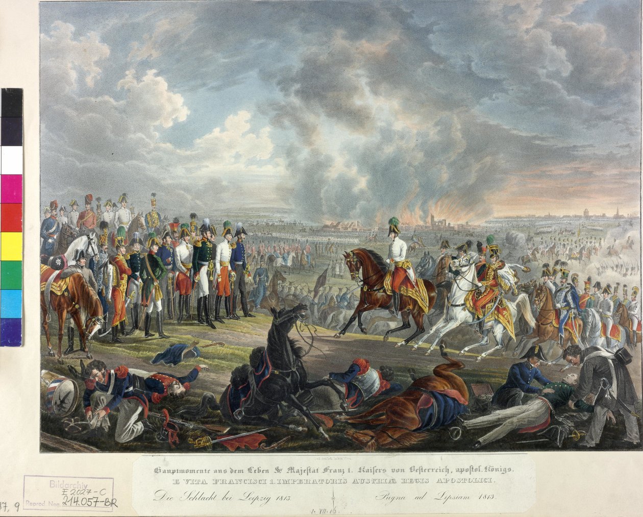 Völkerschlacht bei Leipzig 1813 von Johann Nepomuk Hoechle