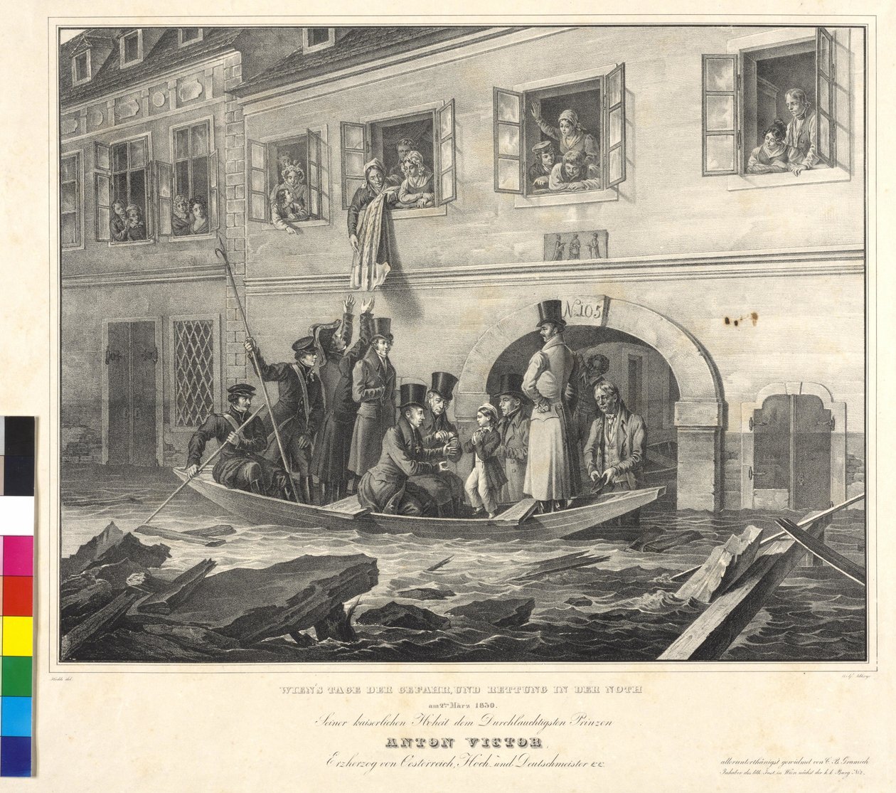 Vom Wiener Tag der Gefahr und Rettung in der Not am 2. März 1830 von Johann Nepomuk Hoechle