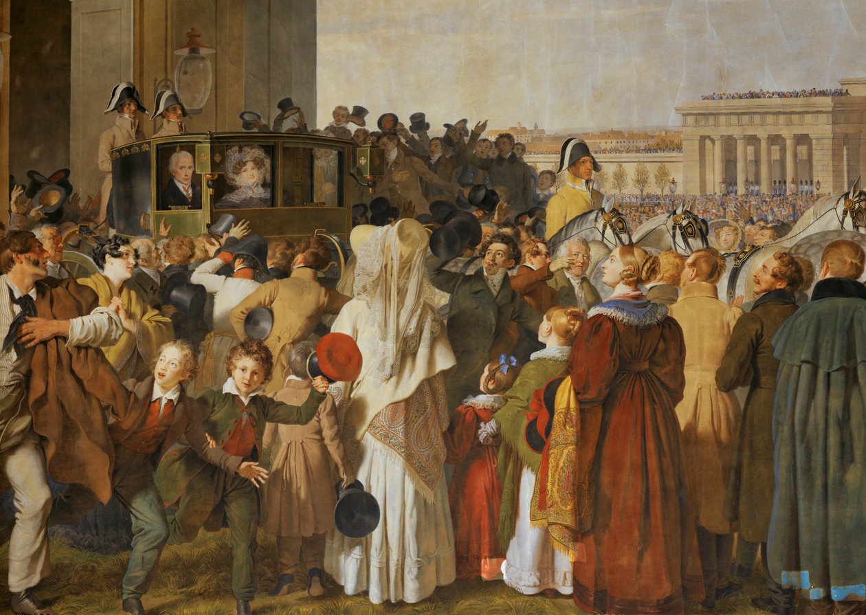 Ausfahrt von Kaiser Franz I. nach schwerer Krankheit von Johann Peter Krafft