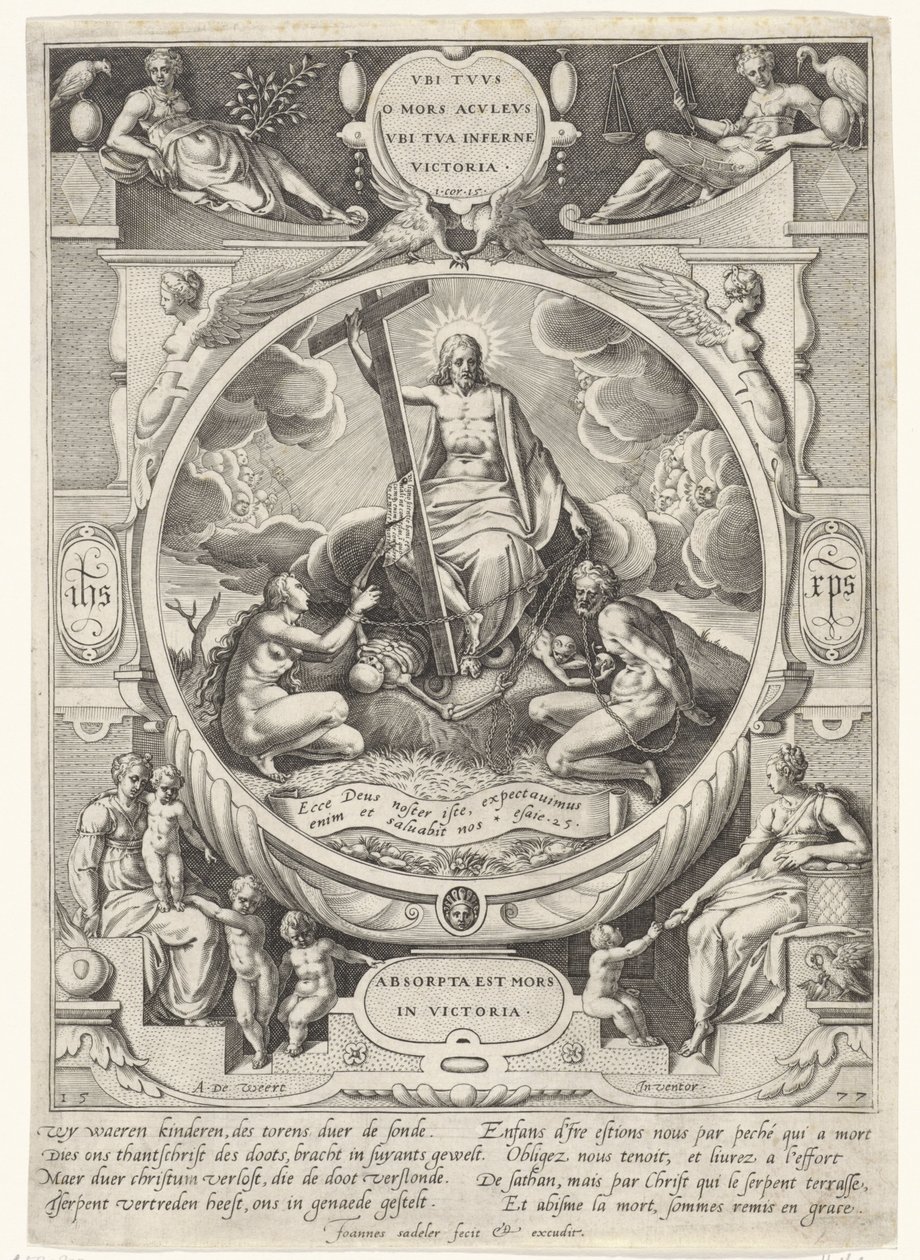 Christus als Sieger über den Tod und die Sünde von Johann Sadeler (I)