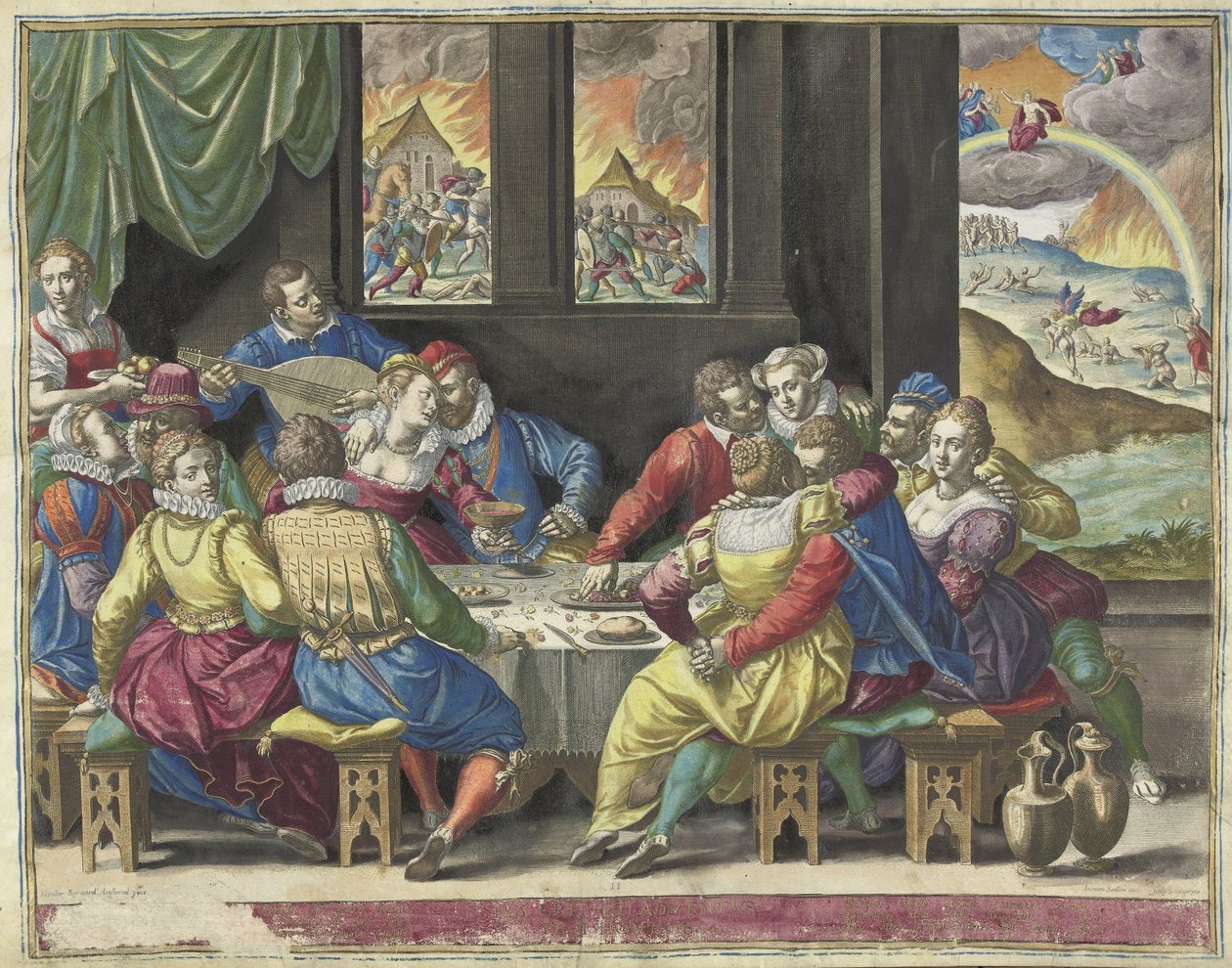 Die Menschheit wartet auf das Jüngste Gericht von Johann Sadeler (I)