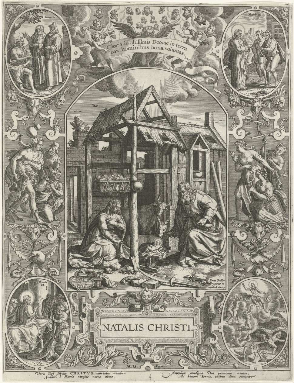 Geburt Christi: Weihnachten von Johann Sadeler (I)