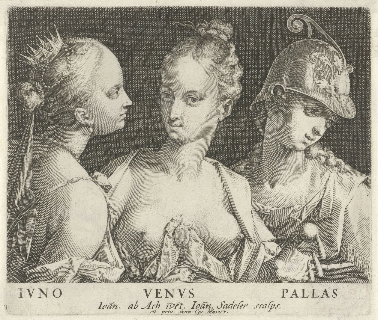 Juno, Venus und Minerva von Johann Sadeler (I)