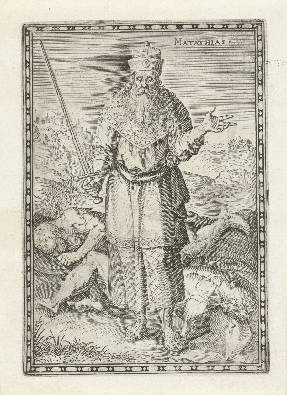 Mattatias (Serie: Personen aus dem Alten Testament) von Johann Sadeler (I)