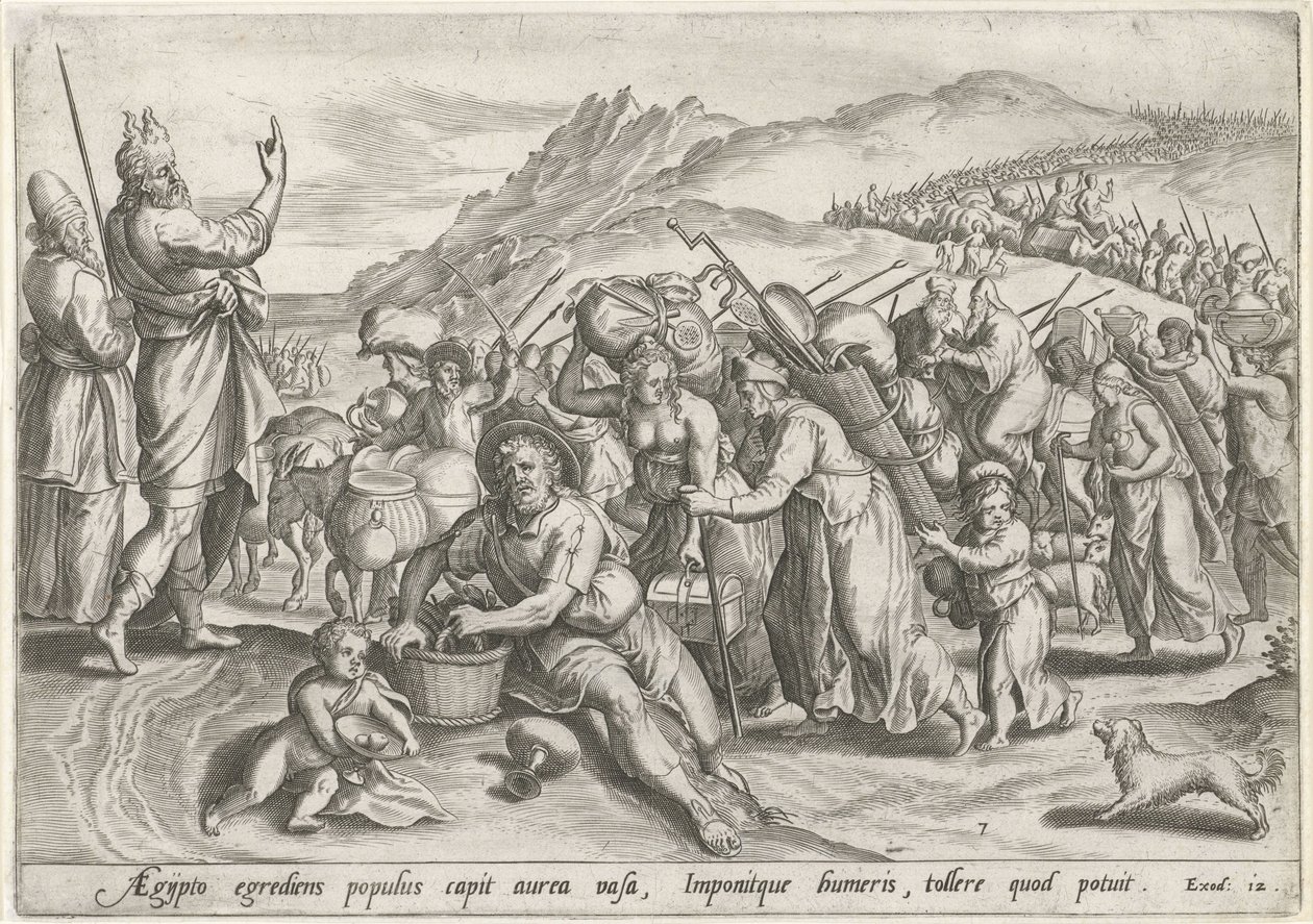 Auszug aus Ägypten von Johann Sadeler (I)