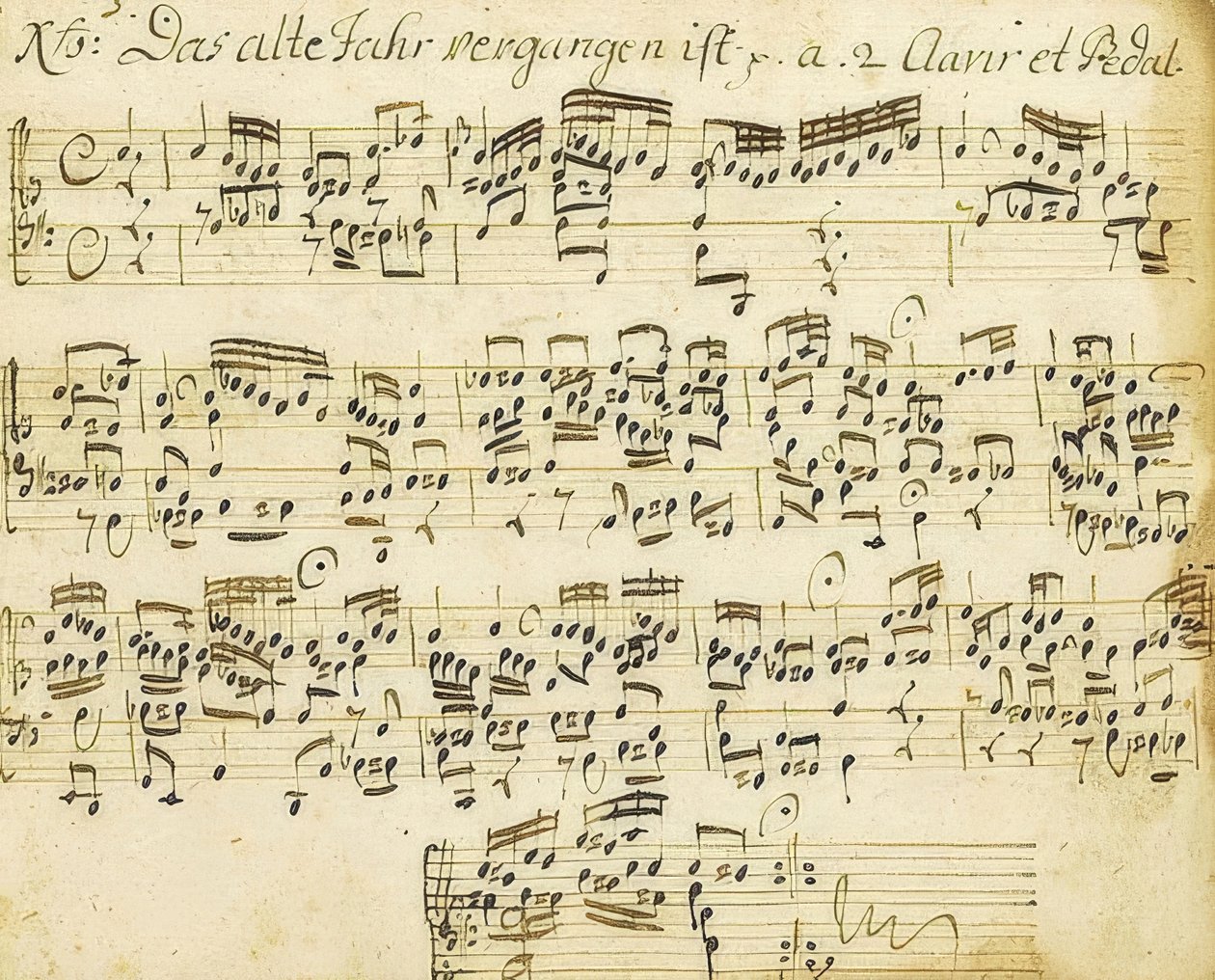 Orgel-Choral Präludium. Aus dem Orgelbüchlein von Johann Sebastian Bach