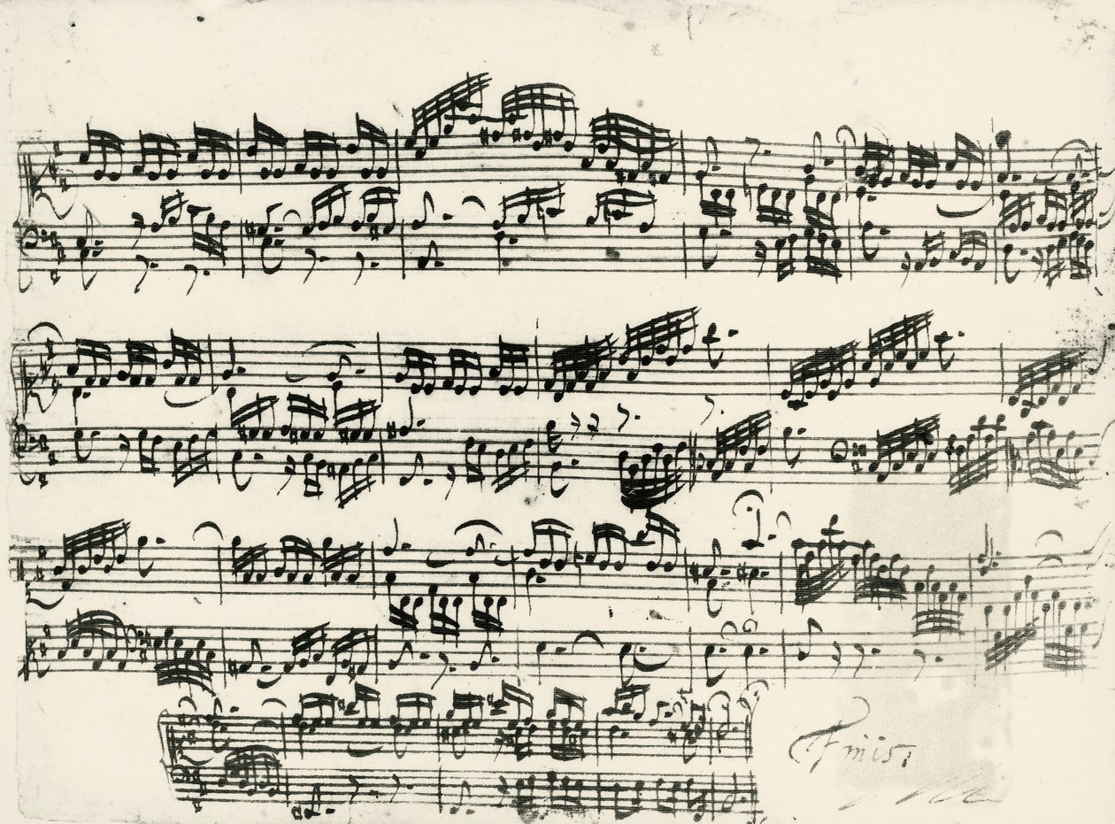 Partitur für 15 Inventionen BWV 772-801, 2-stimmig kontrapunktisch von Johann Sebastian Bach