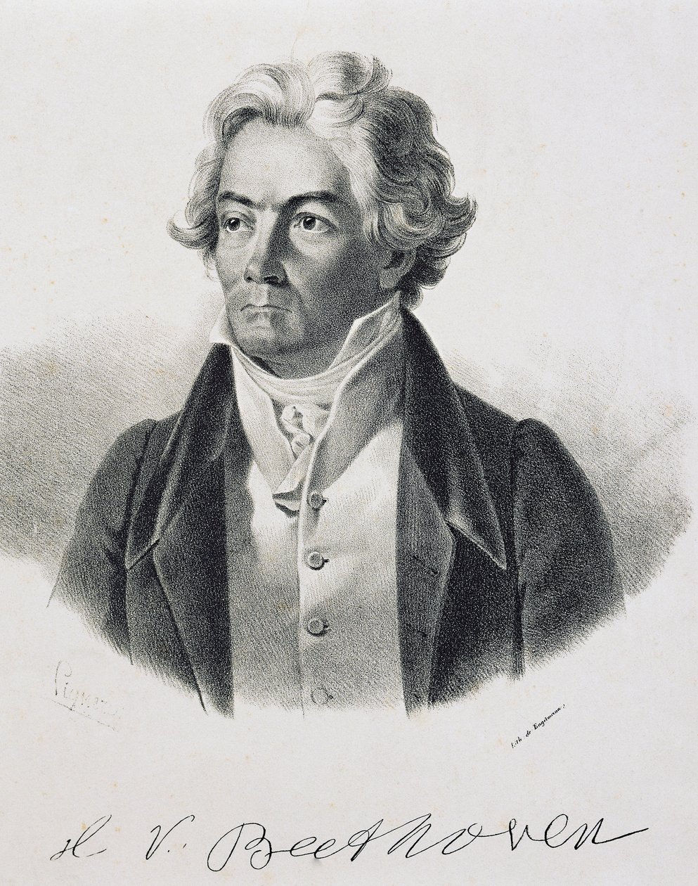 Porträt von Ludwig van Beethoven von Johann Stephan Decker
