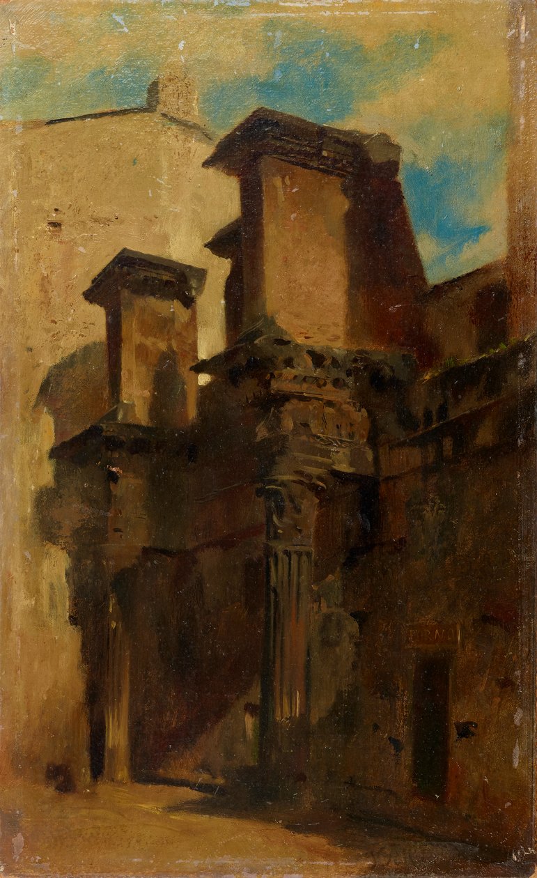 Säulen des Nerva-Forum (Forum Transitorium) in Rom von Johann  Till der Jüngere