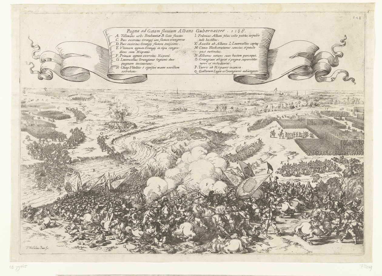 Schlacht am Fluss Gete, 1568 von Johann Wilhelm Baur