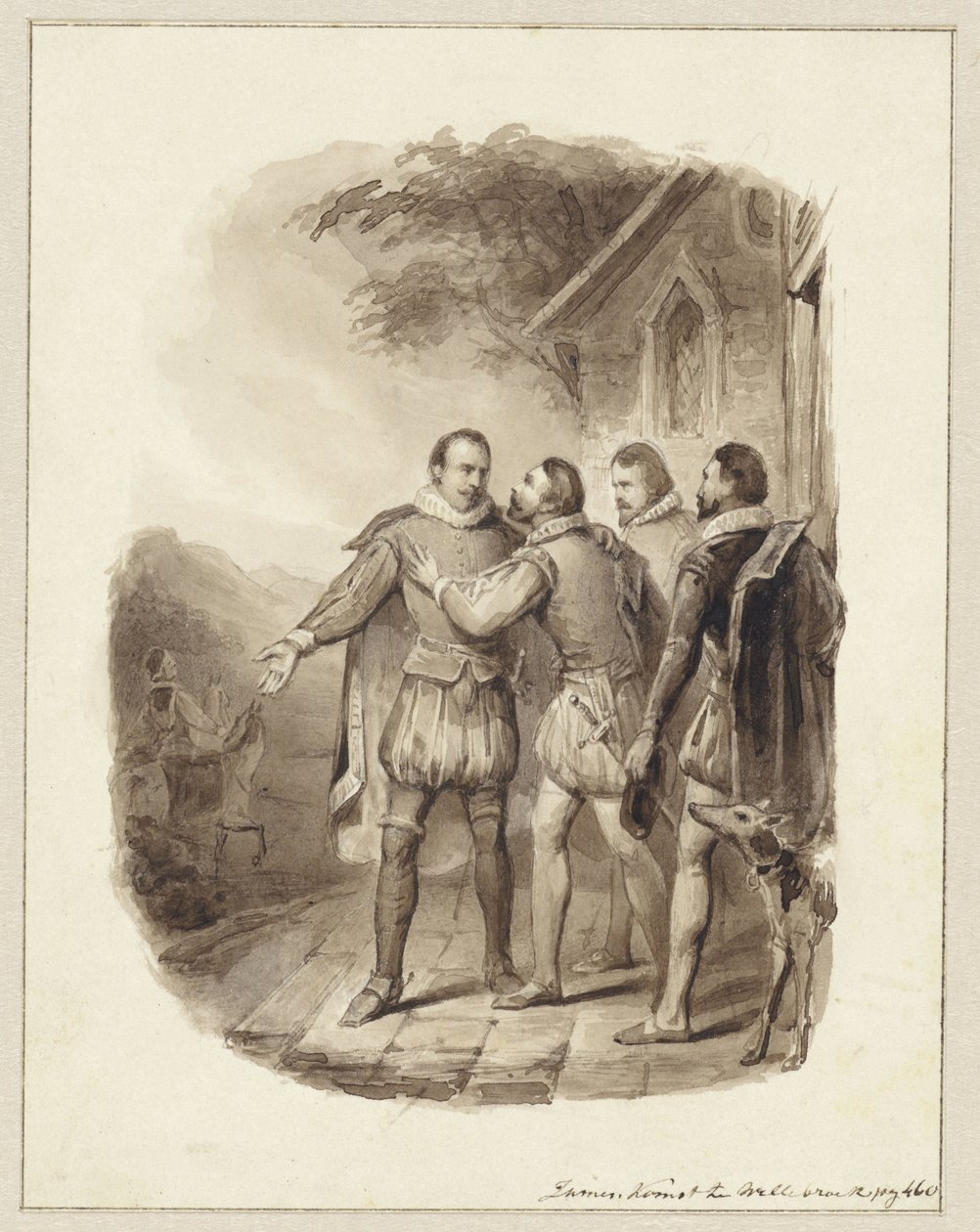 Abschied von Prinz Wilhelm I. und dem Grafen von Egmond von Johann Wilhelm Kaiser (I)