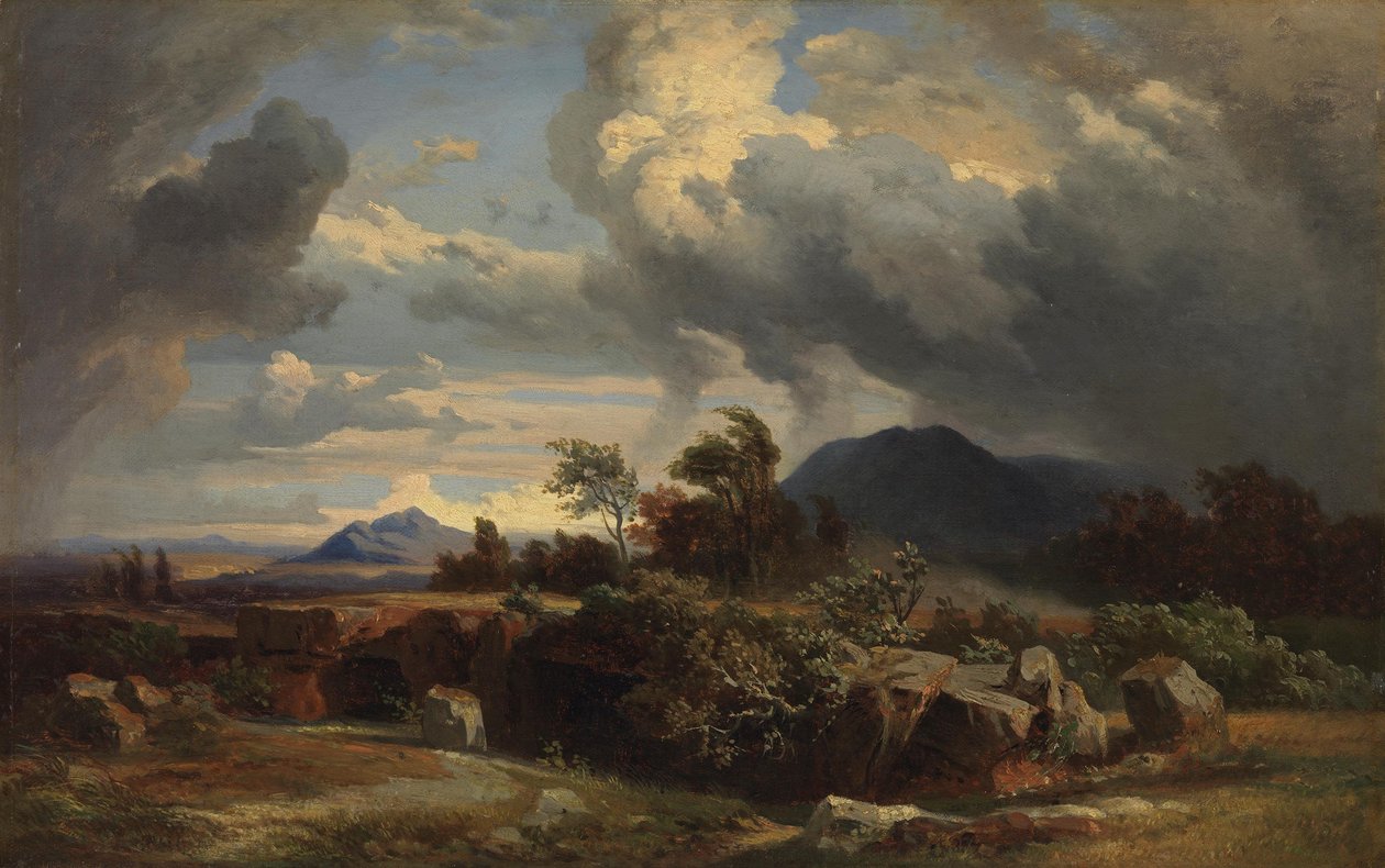 Stürmischer Abend von Johann Wilhelm Schirmer