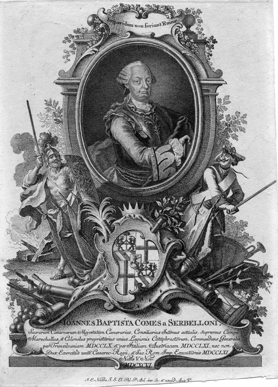 Johann Baptist Serbelloni (1696-1778) von Johannes Esaias Nilson