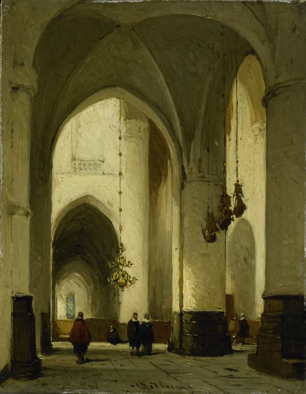 Innenraum der Kirche St. Bavo in Haarlem von Johannes Bosboom