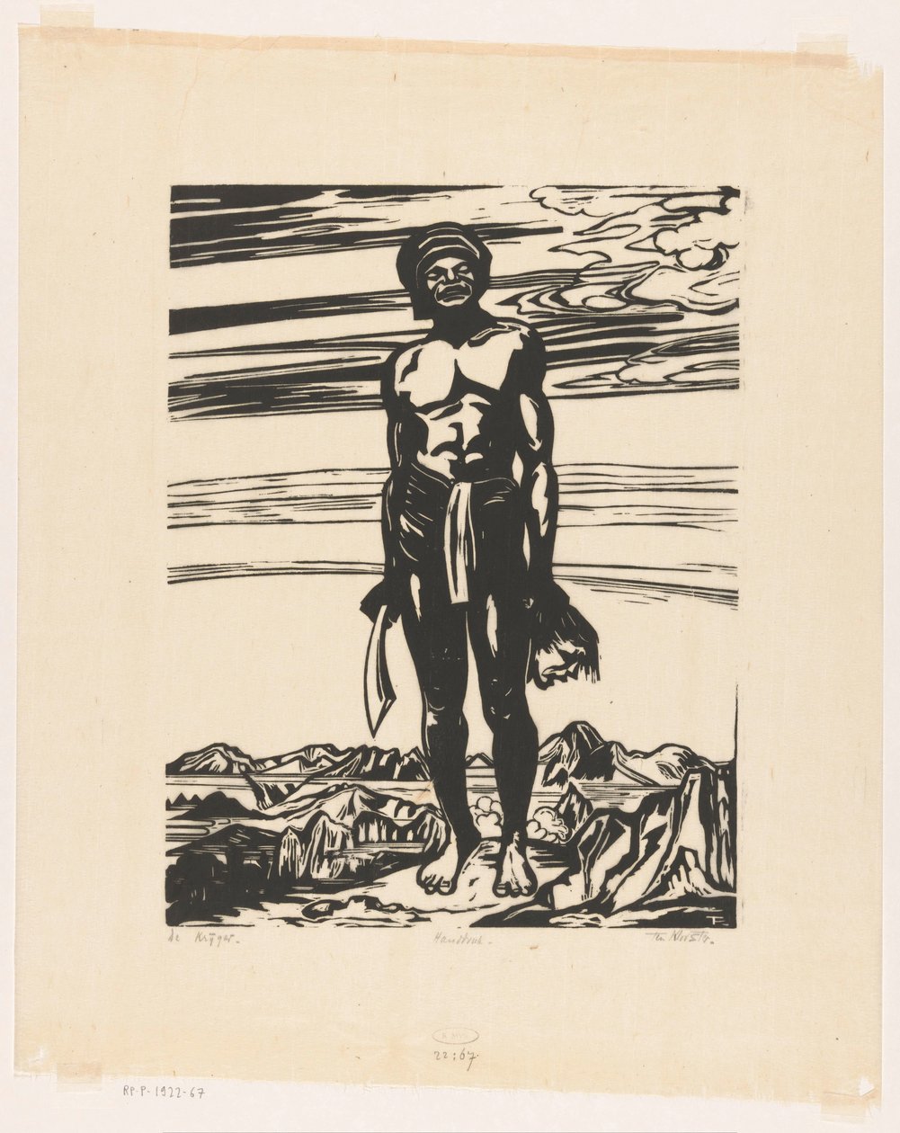 Der Krieger von Johannes Frederik Engelbert ten Klooster (signed by artist)