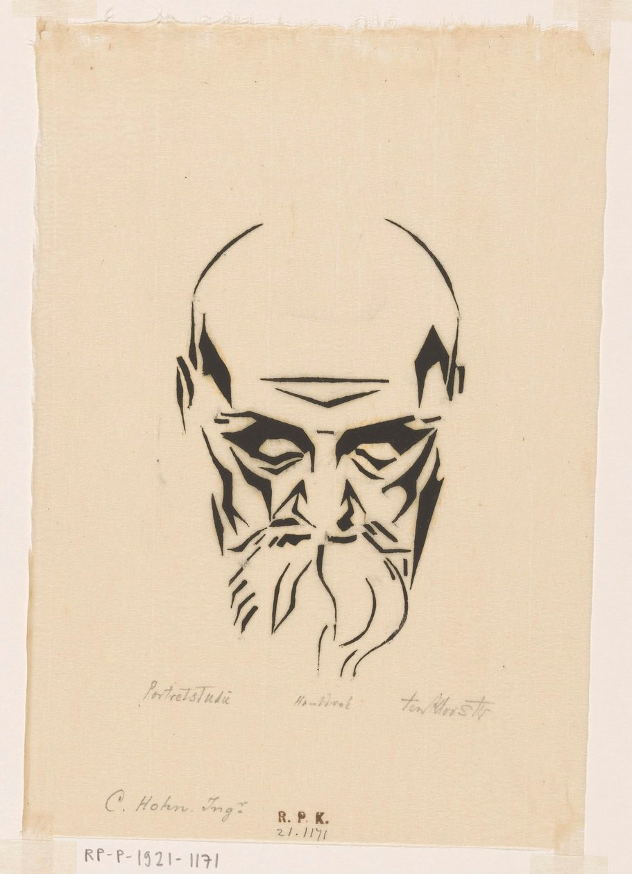 Porträt von Carl Hohn von Johannes Frederik Engelbert ten Klooster (signed by artist)