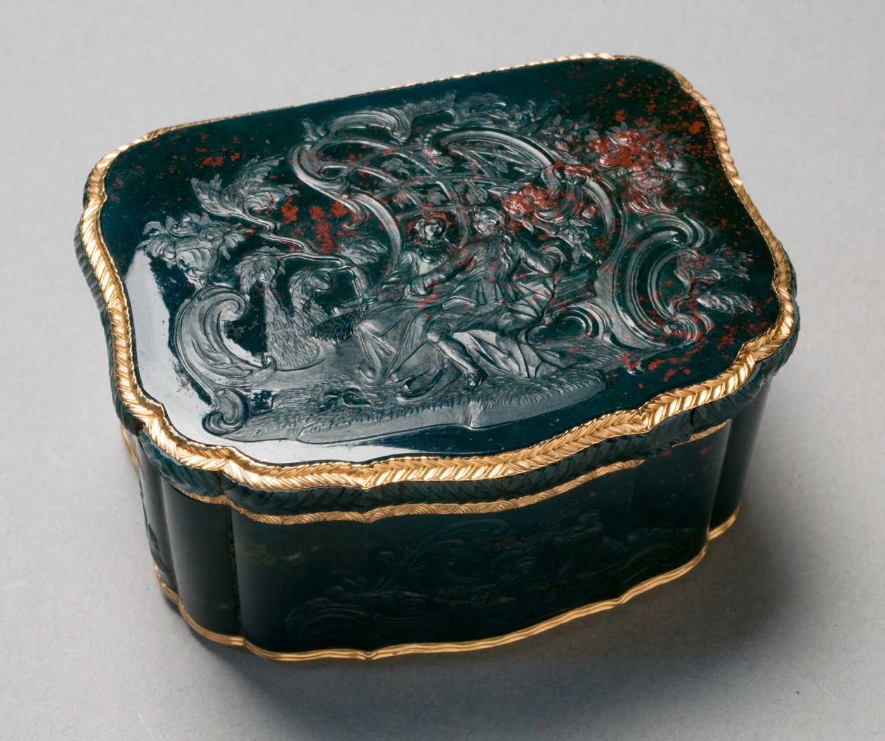 Schnupftabakdose, bemalt von Carl Gustav Klingstedt, ca. 1750 von Johannes George (attr. to) Klette