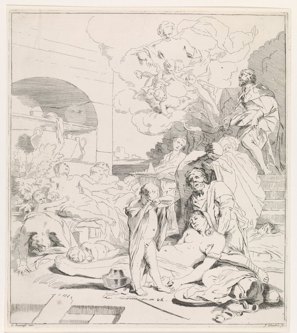 Flehen des heiligen Rochus von Johannes Glauber