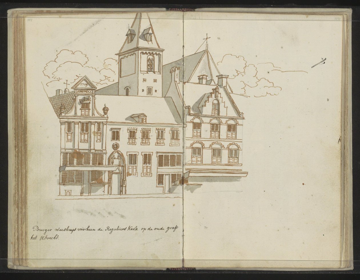 Waisenhaus an der Oudegracht in Utrecht von Johannes Huibert Prins