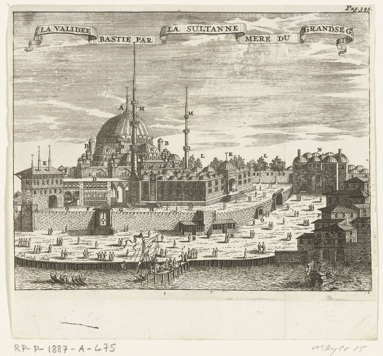 Ansicht der Yeni Cami von Johannes Jacobsz van den Aveele