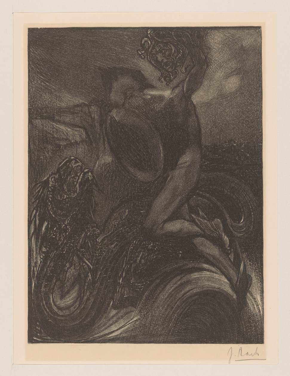 Perseus und das Seeungeheuer von Johannes Josephus Aarts (signed by artist)