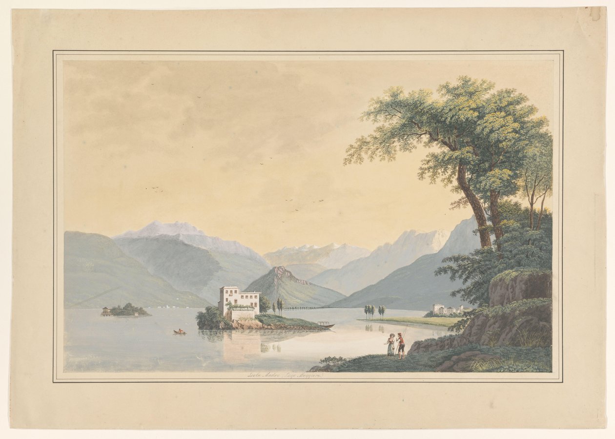 Ansicht der Isola Madre im Lago Maggiore von Johannes Josephus Aarts