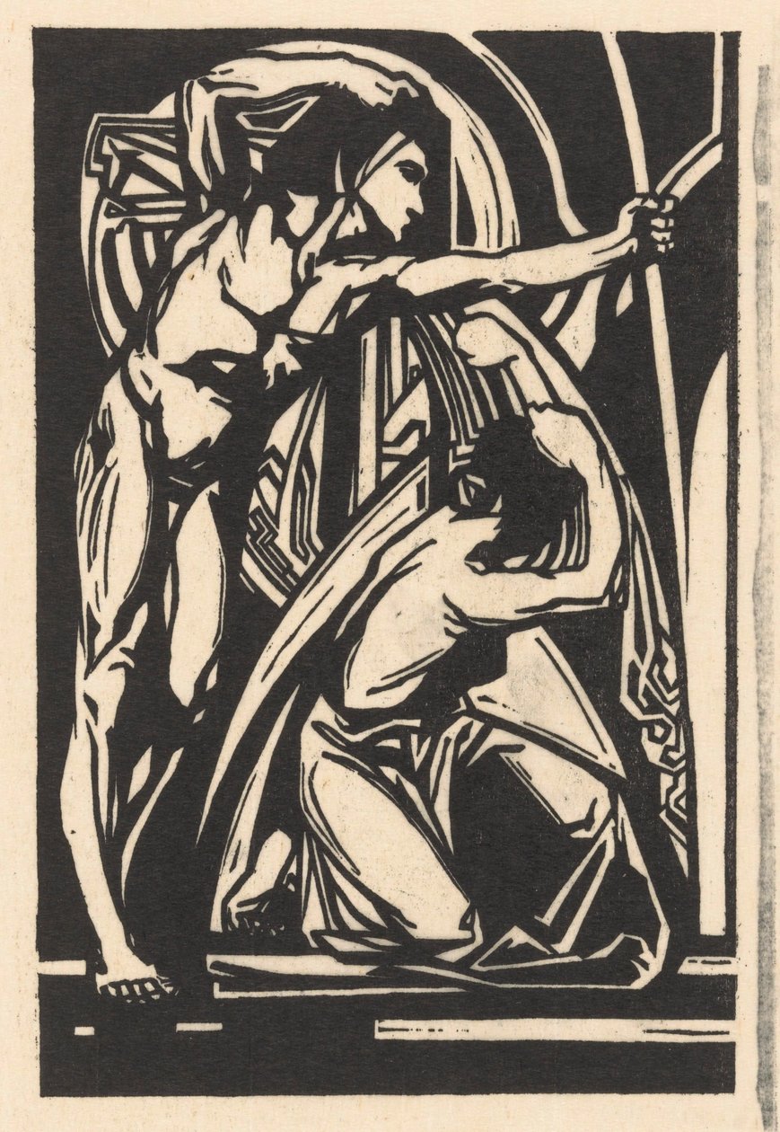 Stehender Mann und kniende Frau von Johannes Josephus Aarts