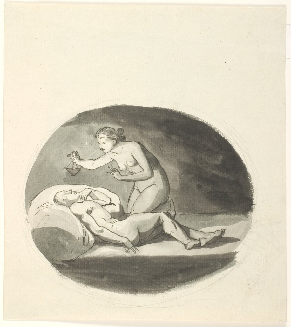 Psyche und der schlafende Amor von Johannes Senn